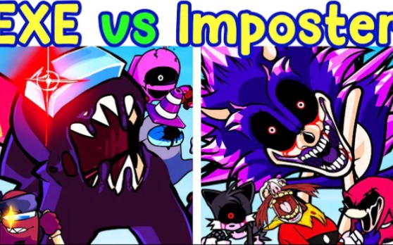 Sonic.EXE vs Imposter V4 [Suspicious Trouble] | FNF Mod/Triple Trouble Battle