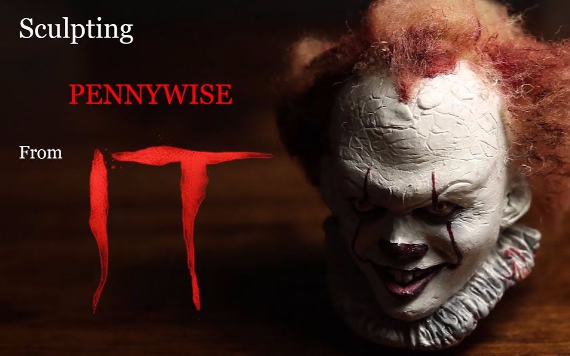 【clay art】制作 pennywise 头雕 from 《小丑回魂》