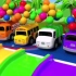 Toy Monster颜色汽车动画儿歌合集2 英语启蒙儿歌动画 儿童益智卡通