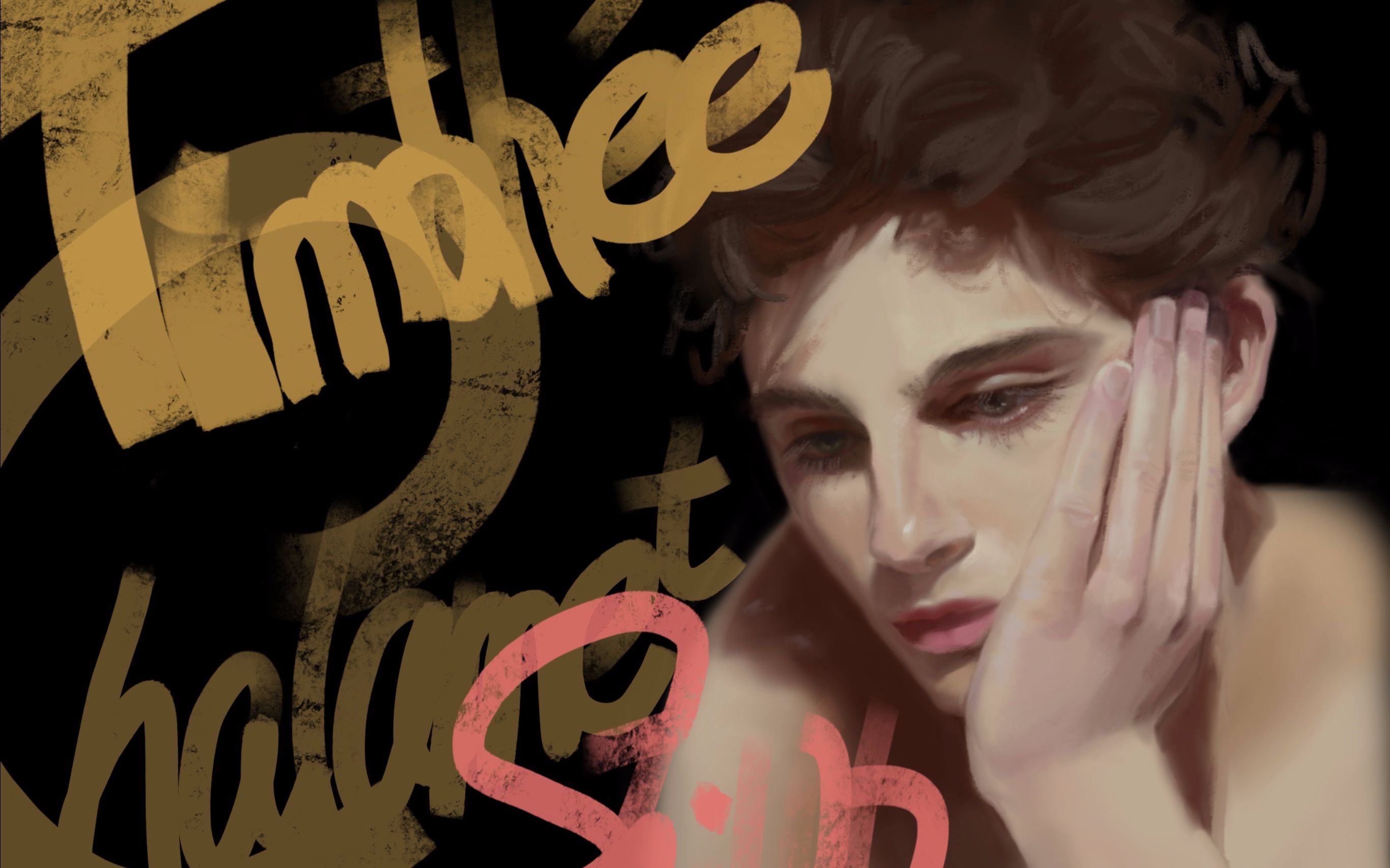 【pad绘】procreate 庆祝甜茶宝贝儿获小金人提名 timothee chalamet