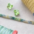 【手绳教程】金丝缠竹手绳·简单的只有斜卷结，配色超级显白，春天就该这样绿