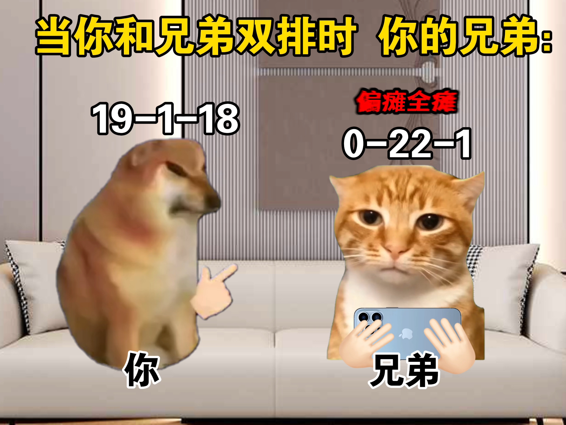 当你和兄弟双排时