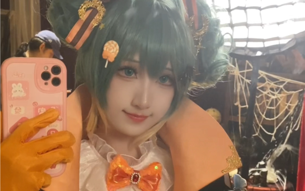 Halloween Hatsune is cute and fried ah ！！！！