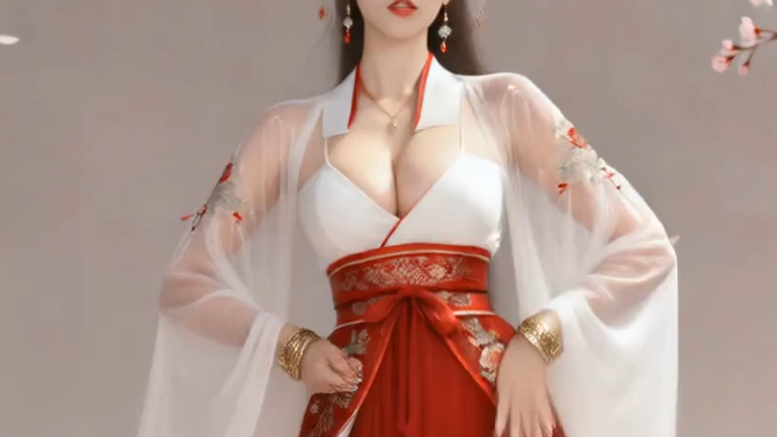 古画美人的扭胯