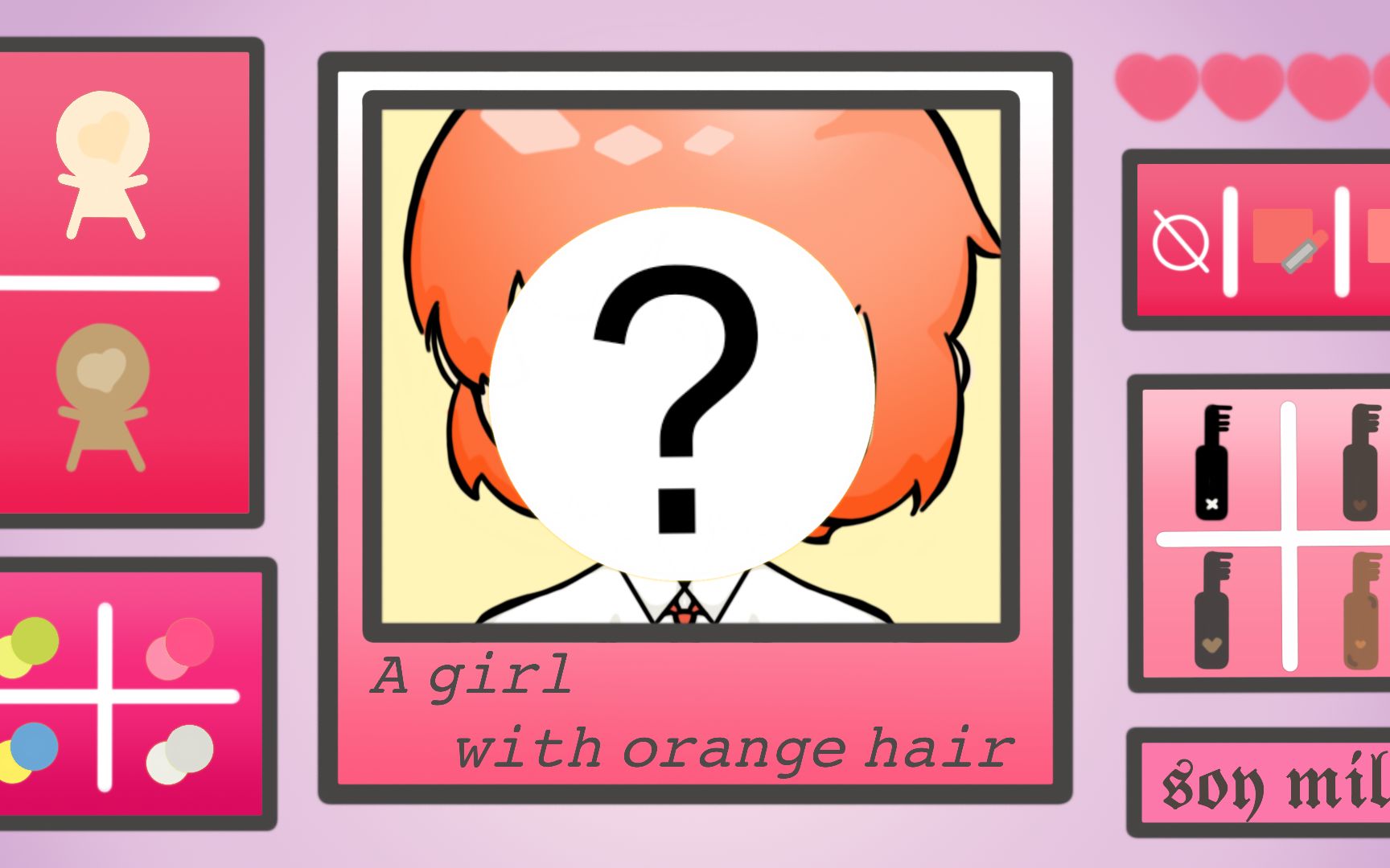 【互动视频】来帮橙发女孩化妆吧~（一款96个搭配结局的化妆小游戏）