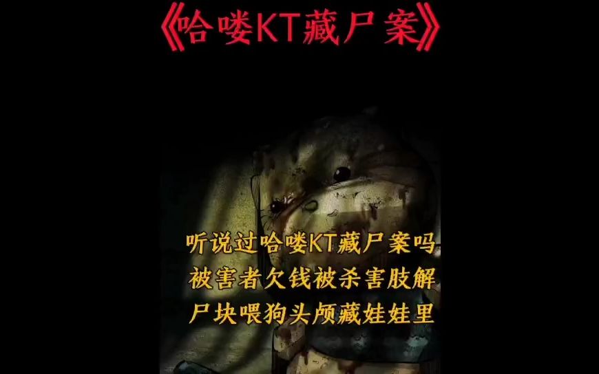 【胆小慎入】是什么样的玩偶让人心生恐惧?欢迎收看哈喽kt藏尸案!