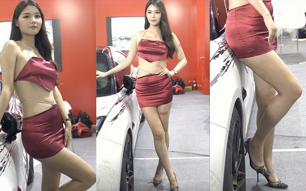 4K60P" 2023 Shanghai AIT Tuning Car Show - Discover a sexy car model who looks like Liu Tao!