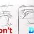 [手绘][铅笔]正确VS错误 教你画卡通眼睛的正确步骤方法 干货教程