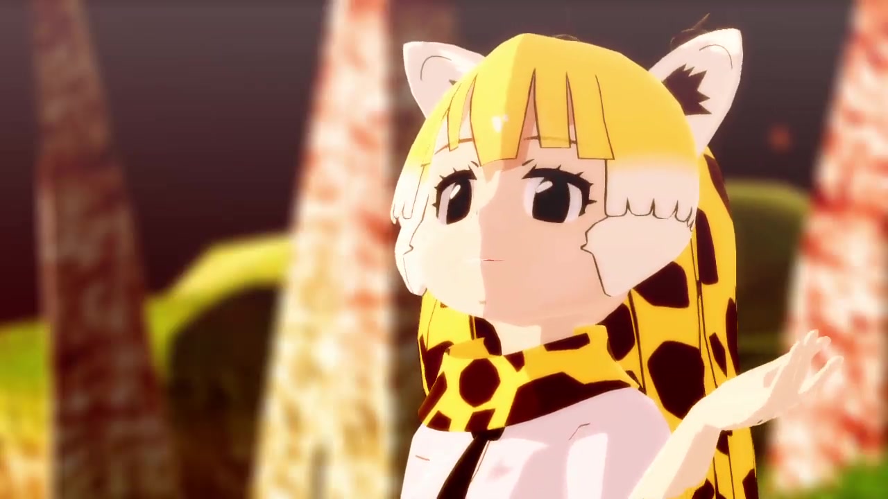 mmd兽娘动物园长颈鹿的虽然歌声无形