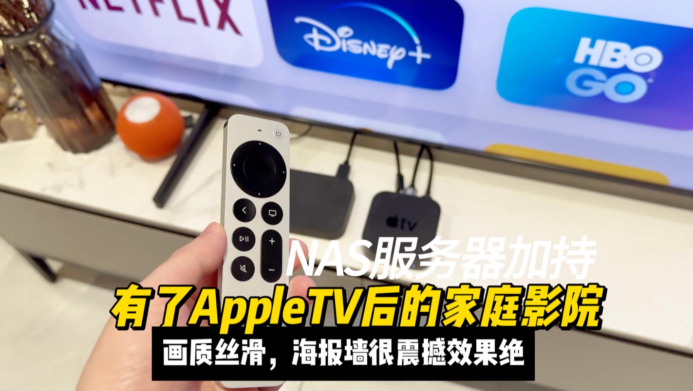 NAS服务器加持，配合AppleTV做家庭影院，画质音质拉满？