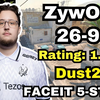 ZywOo (26-9) rating 1.93 FACEIT天梯五排 (Dust2) | 2025.02.19 | CS2 POV/DEMO_射击游戏热门视频