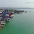 航拍海南儋州洋浦港