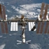 从国际空间站上在太平洋看阳半球。
