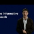How to give an informative speech or short presentation