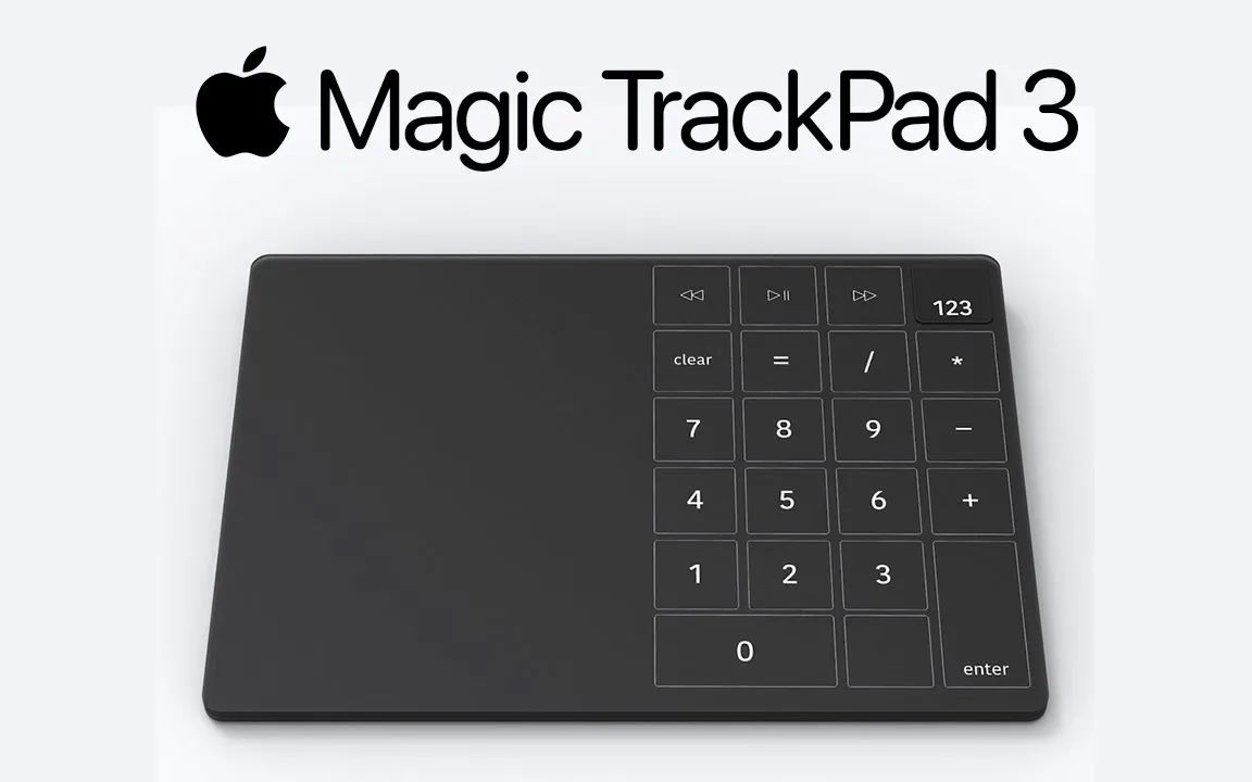 Magic TrackPad 3 概念设计：可以当计算器使用-哔哩哔哩