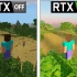 《我的世界》PC版（4K分辨率测试）  RTX光追关闭 vs RTX光追开启   游戏画面对比       1080P 