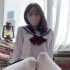 (4K) 日本女学生制服和无袖 1980 年代复古复古  韩国模特伊芙琳(20220912)