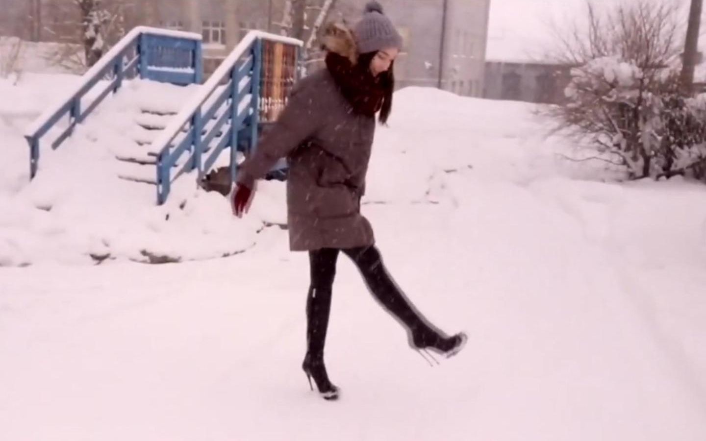 Black Silk Patent Leather Boots