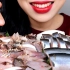 【Hongyu】韩国小姐姐吃马友鱼刺身生鱼片，超满足，咀嚼音食音助眠哄睡颅内高潮