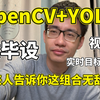 草履虫都能学会！OpenCV+YOLO 实时目标检测，计算机博士手把手带你做毕设！（深度学习丨计算机视觉丨YOLO丨OpenCV