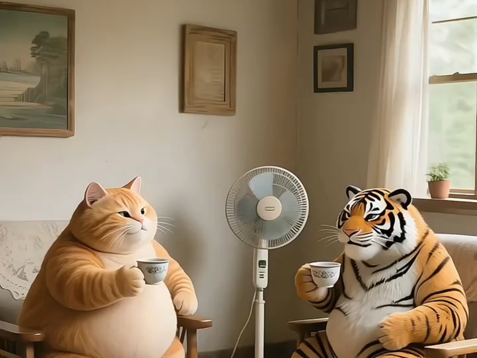 胖橘和虎哥又来跳舞了