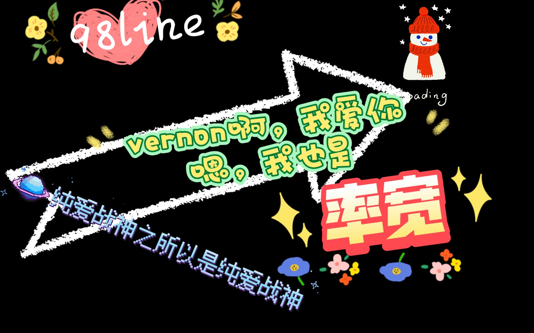 小17cp第三弹,98line,磕率宽就要磕纯爱!!!哔哩哔哩bilibili