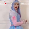 【AMY】紫发萝莉面具+白色高筒袜