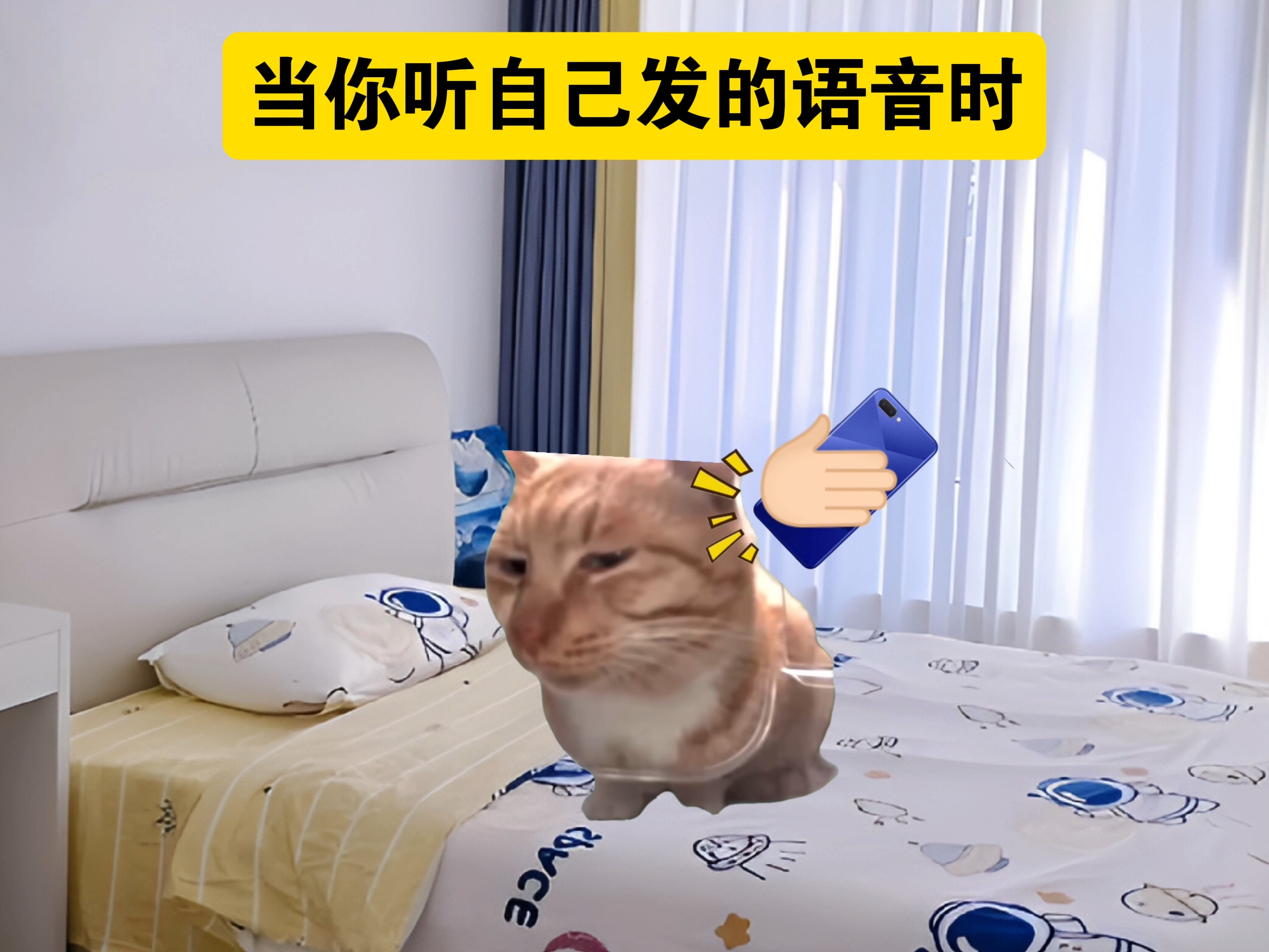 当你听自己发送的语音时