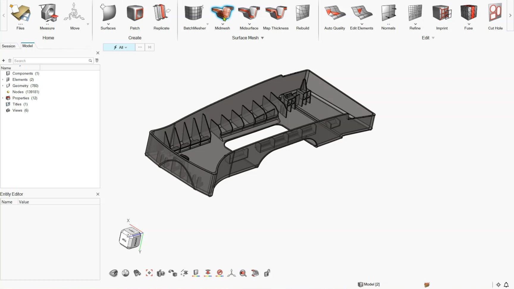 011-直接抽取中面网格