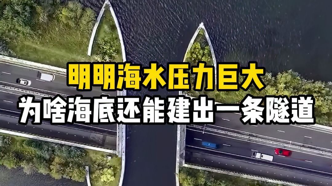 明明海水压力巨大，为啥海底还能建出一条隧道？#海底隧道 #沉管隧道 #沉管隧道