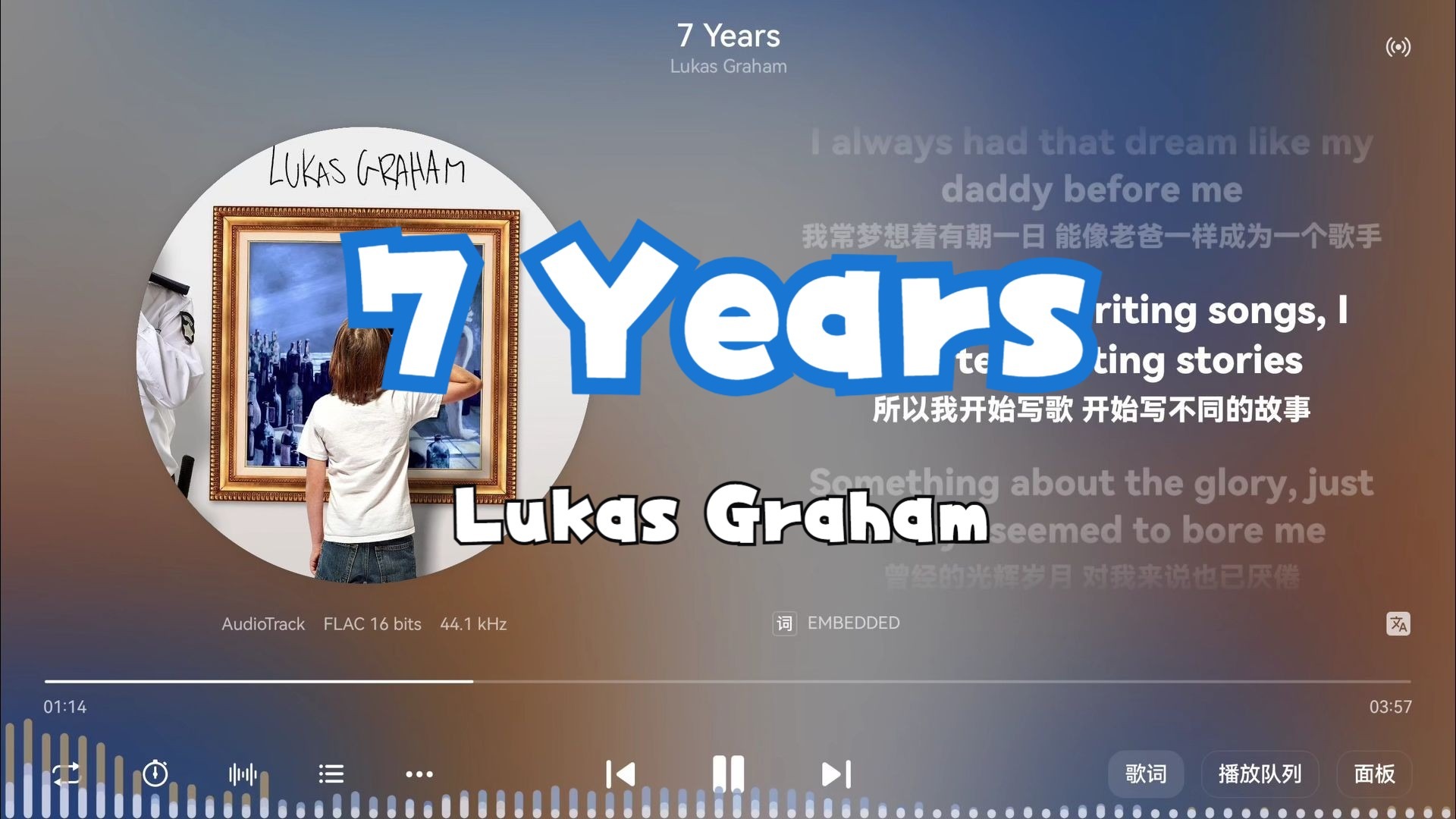 Lukas Graham《7 Years》“Once I was seven years old”-【Hi-Res无损】