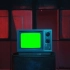 Pr/Ae/Fcpx/Edius视频素材-5款复古80年代电视机绿幕绿屏抠像背景动画素材S00364 嘟哩嘟哩