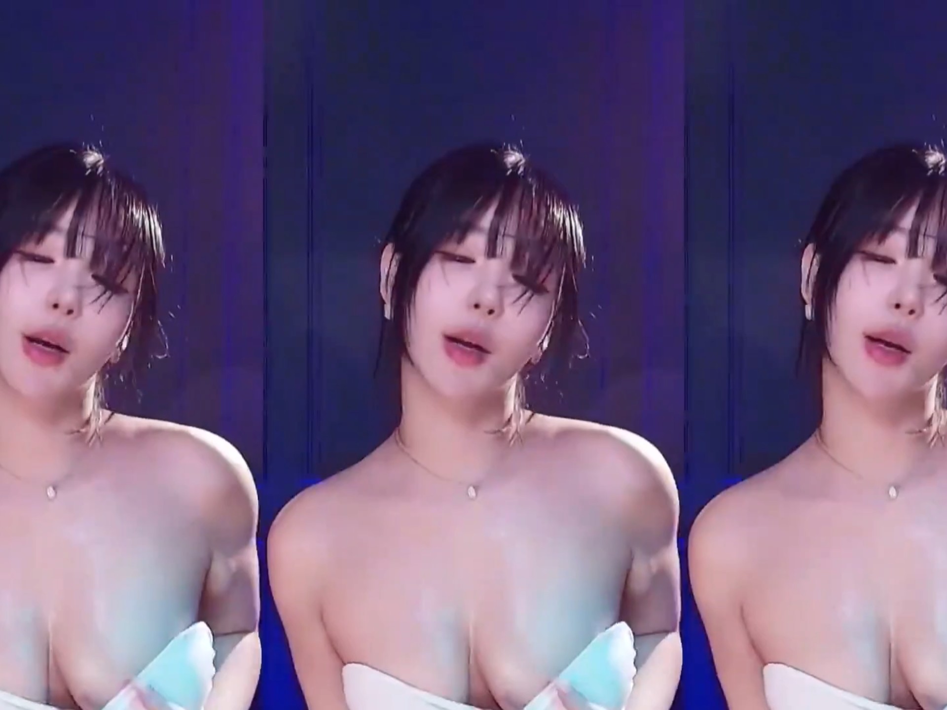 韩国BJ韩璐——纯白抹胸热舞喵(2)