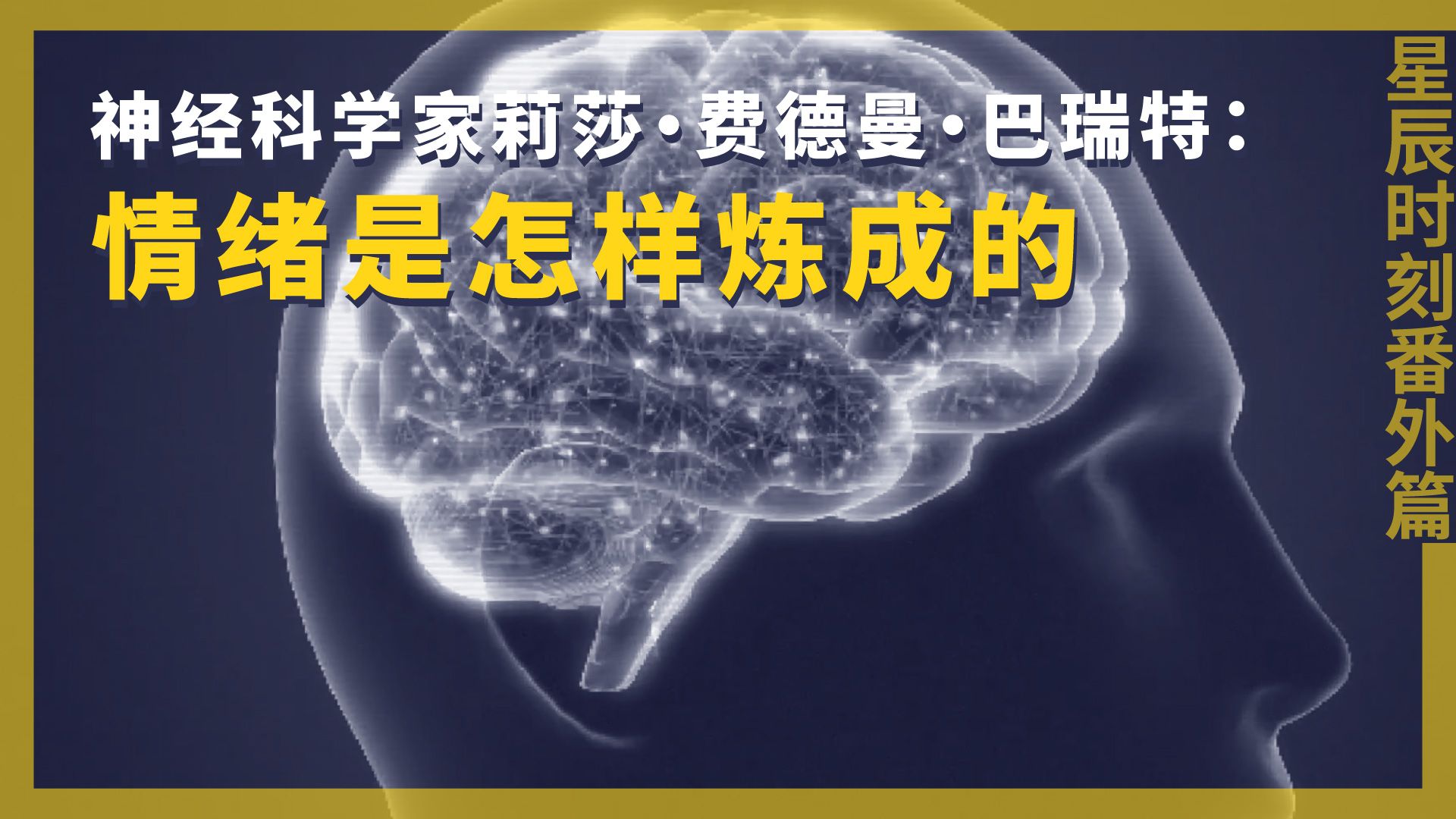 神经科学家巴瑞特：你的情绪，其实是大脑在“猜” | Lisa Feldman Barrett | Sternstunde Philosophie Extra