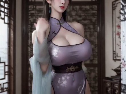 古风旗袍美女，当然要来一首古风摇啦