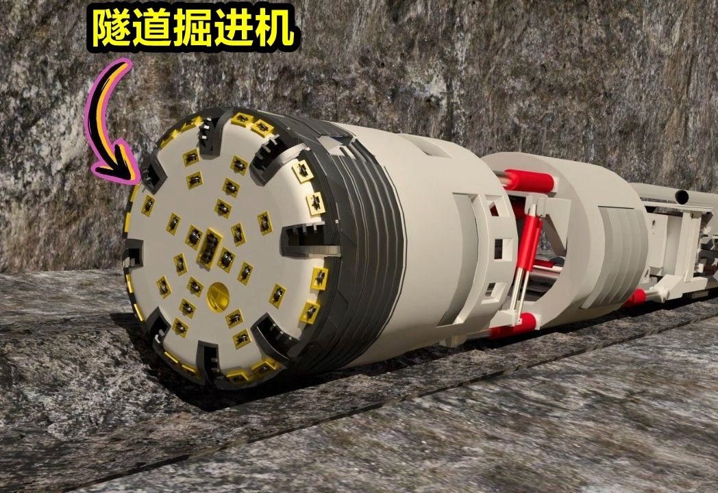 隧道掘进机（TBM）解释 - 3D 动画