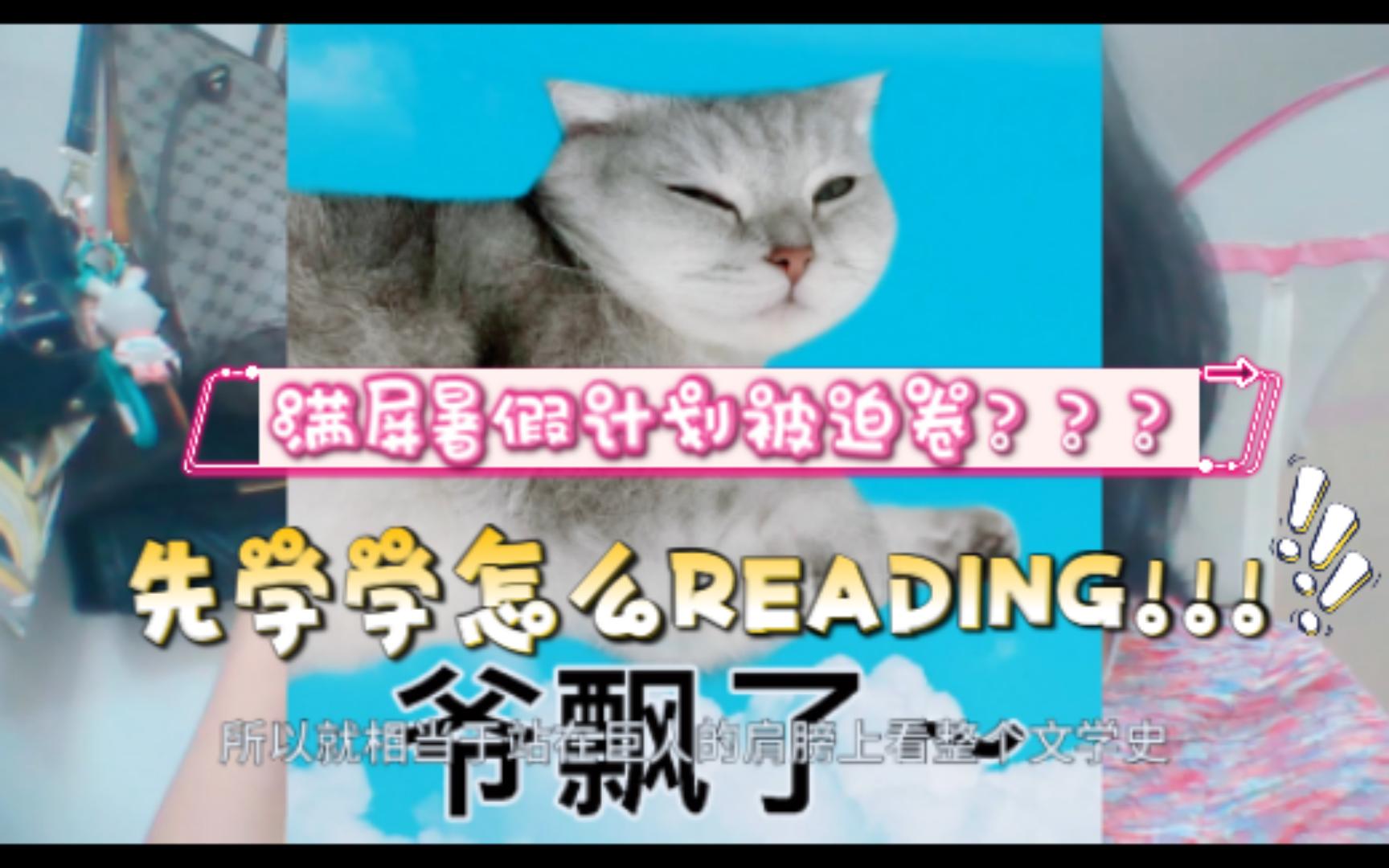 满屏暑假计划被迫卷???先学学怎么Reading!!!哔哩哔哩bilibili