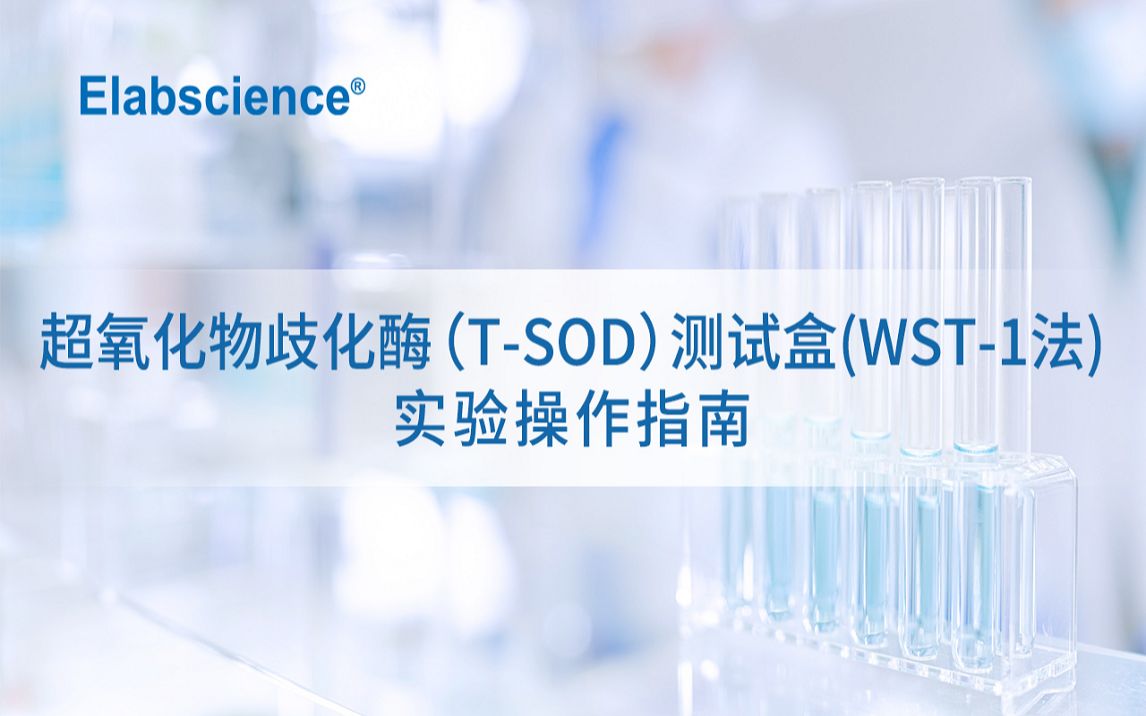 超氧化物歧化酶（SOD）实验操作指南