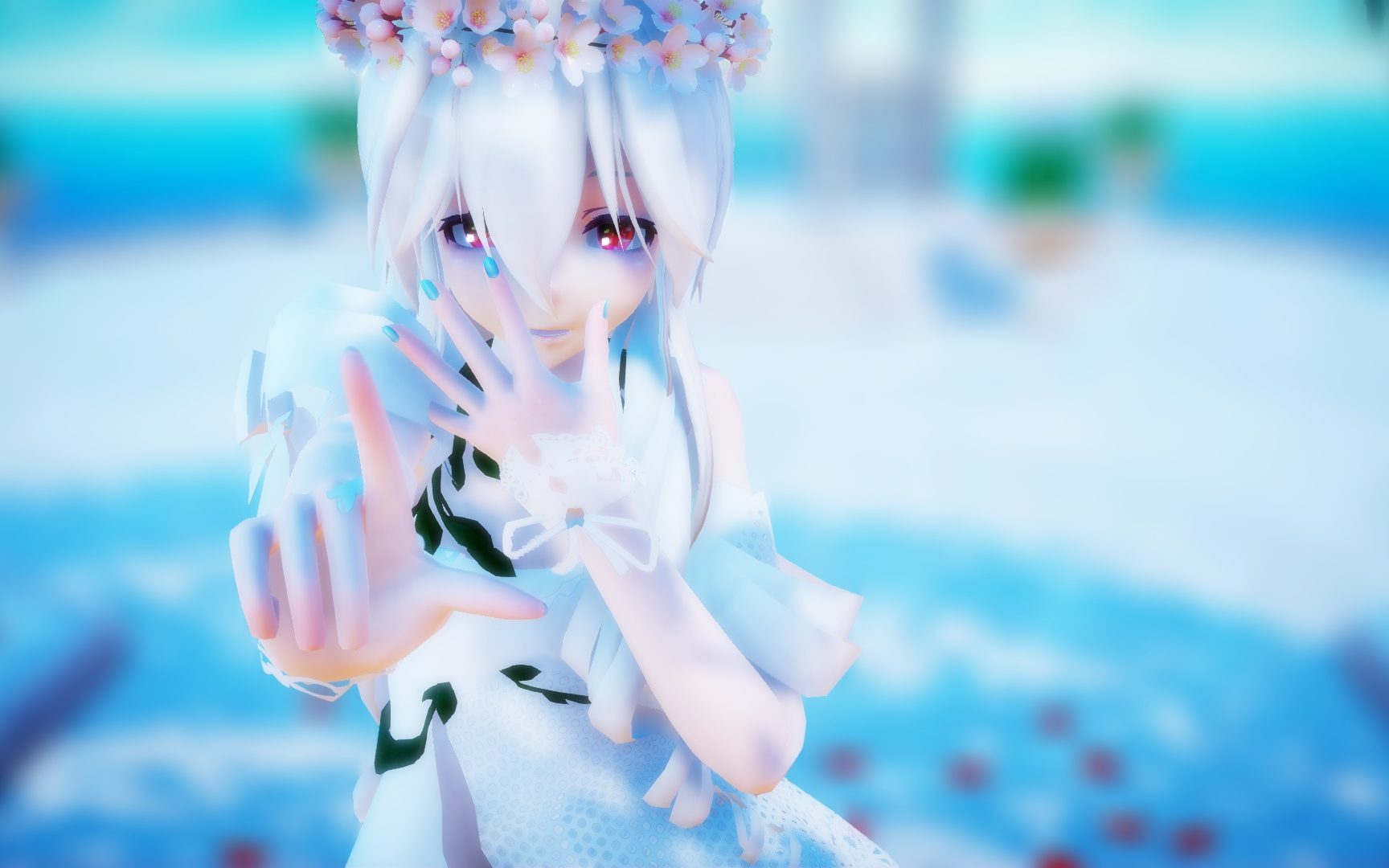 弱音mmd夏に去りし君を想フ想念在夏天离开的你