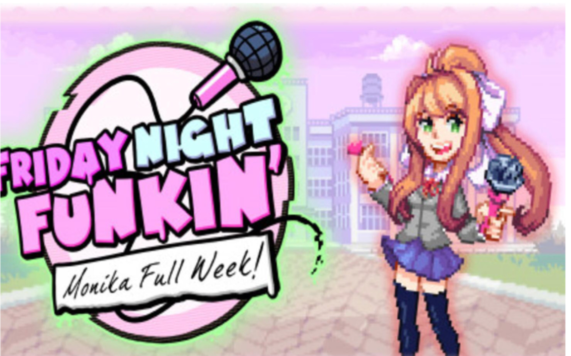 【FRIDAY NIGHT FUNKIN'mod】VS monika 全曲目最高难度通关+全程翻译！！！