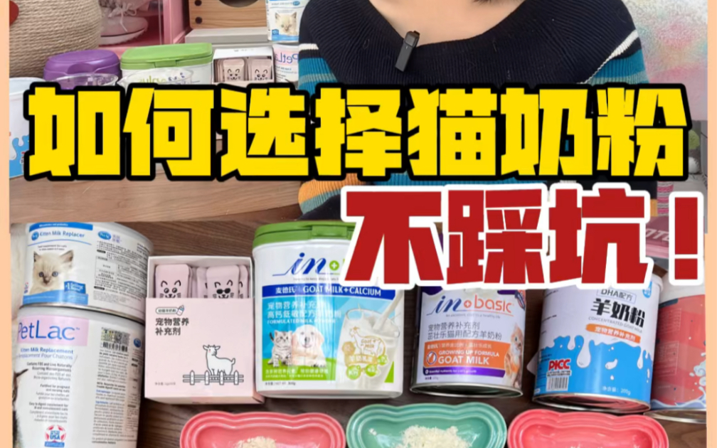 如何选择猫咪奶粉？不踩坑！