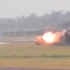 印度空军米格27坠机，刚起飞就起火！