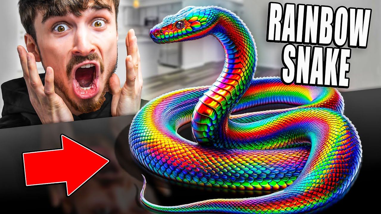 彩虹蛇！世界上最美丽的蛇！