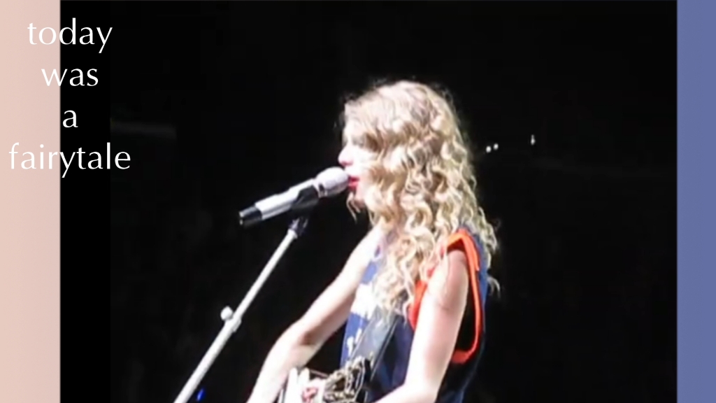 fearless巡演时期霉霉Taylor演唱今天是一个童话，她穿上球衣代替巡演服装，令人惊讶的是球衣数字居然不是13!好奶的嗓音!