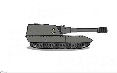 【坦克世界欢乐动画】教你怎么画JgPz E-100