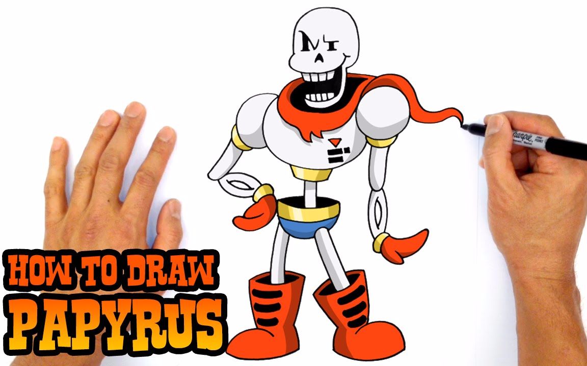【undertale】教你画一只papyrus