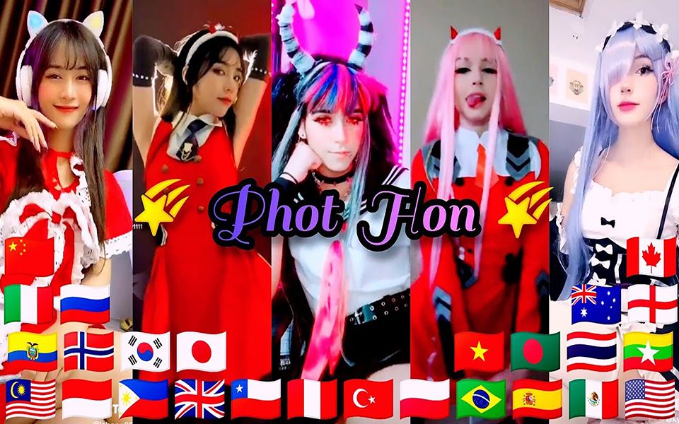 【洗脑,循环】Tiktok上各国对比 2 Phut Hot哔哩哔哩bilibili