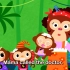 pinkfong，人气童谣，英语童谣，五只猴子 Five Little Monkeys