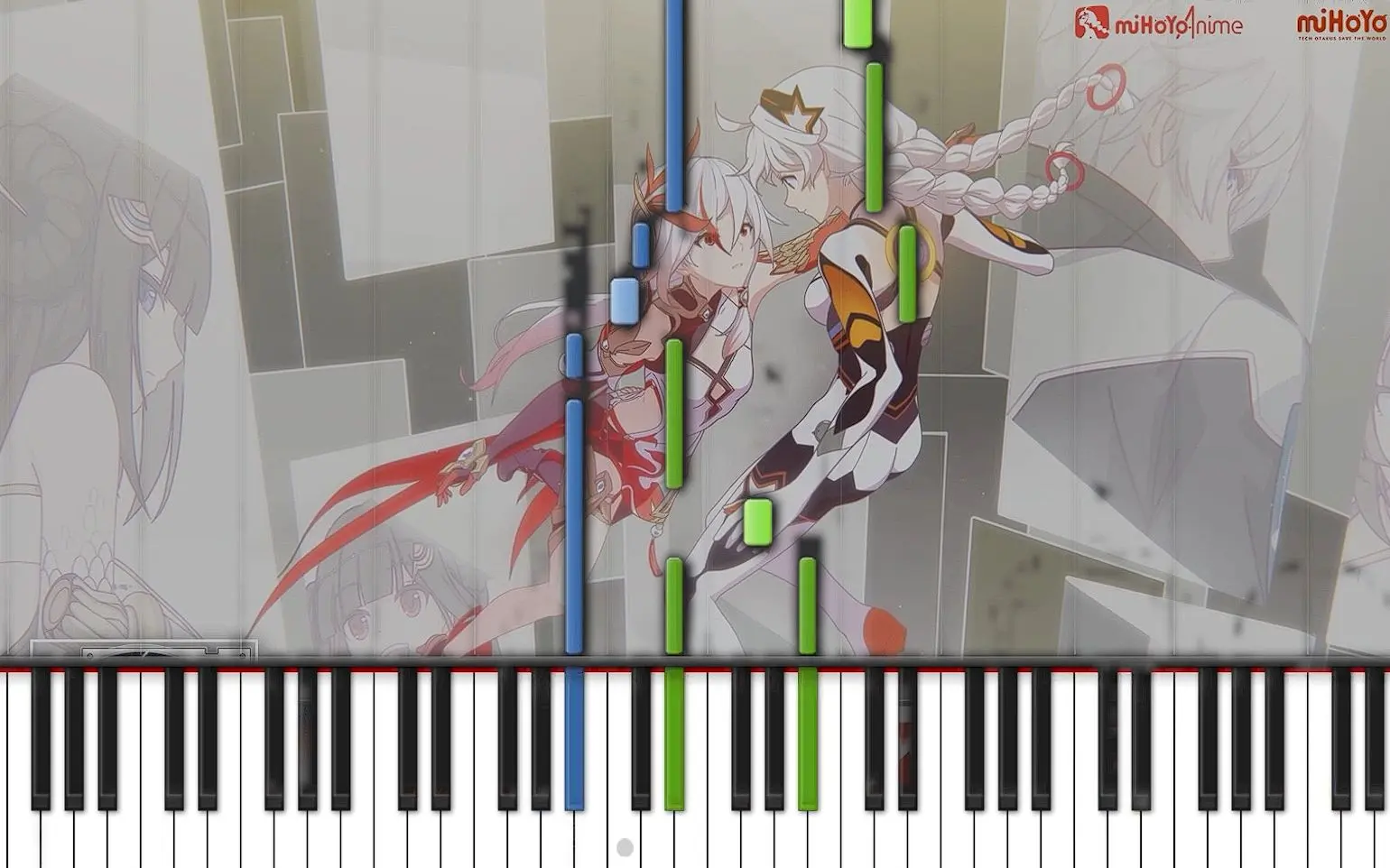 【可视化钢琴演奏】《rubia》--周深 (崩坏3《渡尘》动画短片印象曲)