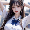 JK制服 少女的觉悟 清纯白丝 美女 美图 AI绘画 AI绘图 AI画图 4K超清 壁纸 附图包